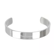 Bracelet jonc plat 12 mm en Acier inox x1