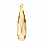 Goute Prismatic PureCrystal 6533 23 mm Crystal Golden Shadow/doré x1|raw }}