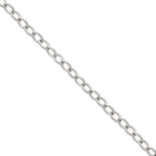 Chaîne maille Forçat 6x4.6 mm - Acier inoxydable 304 x99cm