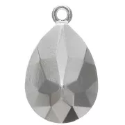 Serti pendentif à coller pour cabochon PureCrystal 4320 14x10 mm - Rhodié x1
