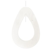 Pendentif goutte évidée en Nacre 35 mm x1|raw }}