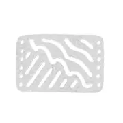 Intercalaire martelé 6 rangs 30x20 mm argenté satiné x1