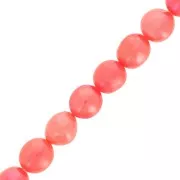 Perles d'eau douce irrégulières teintées 9x8 mm Rouge clair x6
