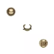 Poussoir à serrer pour lacet 5 mm bronze x1