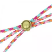 Poussoir à serrer pour lacet 5 mm bronze x1