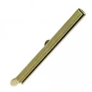 Embout pour tissage de perles rocailles & Delica Miyuki 40 mm bronze x1