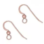 Crochets d'oreilles 16 mm en Rose Gold filled (or laminé)    x2