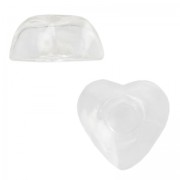 Coeur en verre à garnir 21x11 mm x1|raw }}