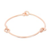 Bracelet jonc articulé 65 mm doré rose HQ x1|raw }}