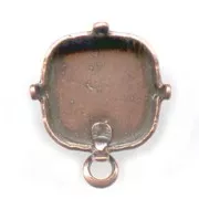 Clous d'oreilles porte-cabochon PureCrystal 4470 12 mm - Cuivre Vieilli x2