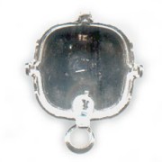 Clous d'oreilles porte-cabochon PureCrystal 4470 12 mm - Argenté x2