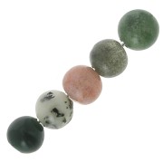 Perles rondes 3 mm pierre gemme Agate Indienne x25