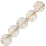 Perles rondes 3 mm en pierre gemme Labradorite x25