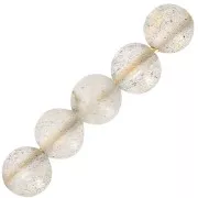 Perles rondes 3 mm en pierre gemme Labradorite x25