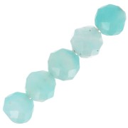 Perles Rondes facettées 4 mm pierre gemme Amazonite x20|raw }}