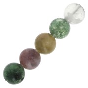 Perles rondes 4 mm pierre gemme Agate Indienne  x20