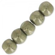 Perles rondes 4 mm en pierre gemme Pyrite x20