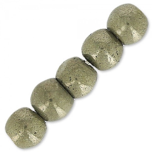Perles rondes 4 mm en pierre gemme Pyrite x20