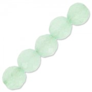 Perles Rondes facettées 6 mm pierre gemme Amazonite x15