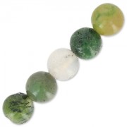 Perles rondes 6 mm pierre gemme Agate Indienne x15