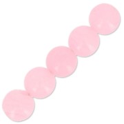 Perles rondes 8 mm en pierre gemme Calcedoine rose x10|raw }}
