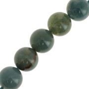 Perles rondes 10 mm pierre gemme Agate Indienne x5