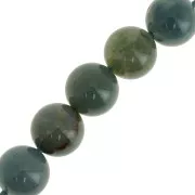 Perles rondes 10 mm pierre gemme Agate Indienne x5