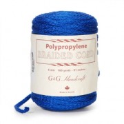 Cordon tressé macramé 6 mm Bleu Roi x 91 m|raw }}