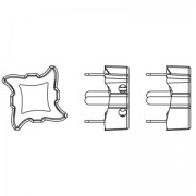 Serti griffe Twister pour cabochon PureCrystal 4485 10.5 mm rhodié x1