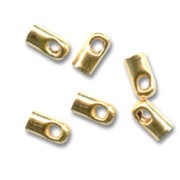 Embouts pour chaîne et cordon 1.5 mm - Doré à l'or fin x20|raw }}