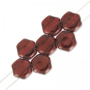 Perles en verre tchèque Honeycomb 6 mm Light Siam Lumi Amethyst x20|raw }}