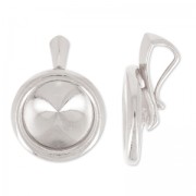 Serti pendentif  pour cabochons PureCrystal 1122  12 mm en Argent 925 x1|raw }}