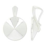 Serti pendentif pour cabochons PureCrystal 1122  14 mm en Argent 925 x1