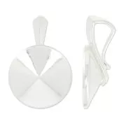 Serti pendentif pour cabochons PureCrystal 1122  14 mm en Argent 925 x1