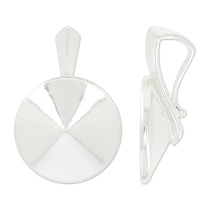 Serti pendentif pour cabochons PureCrystal 1122  14 mm en Argent 925 x1