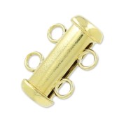 Fermoir 2 rangs coulissant 15 mm en Gold filled (or laminé)  x1|raw }}