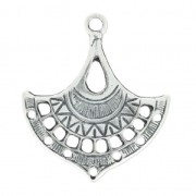 Intercalaire ajouré ethnique 36x31 mm argenté vieilli x1|raw }}