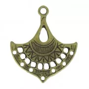 Intercalaire ajouré ethnique 36x31 mm bronze x1