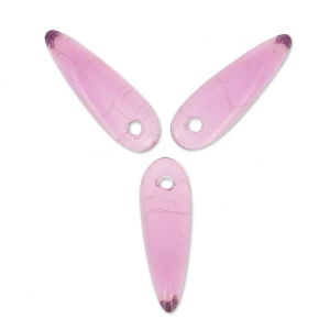 Dagues en verre 3x11 mm Amethyst x50