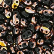 MiniDuo 2x4 mm Jet Capri Gold x10g