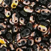 MiniDuo 2x4 mm Jet Capri Gold x10g