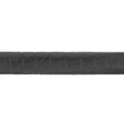 Lacet cuir double imitation lézard 5 mm Gris x 50cm