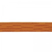 Lacet cuir double foulonné 5 mm Marron clair x 50cm