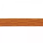 Lacet cuir double foulonné 5 mm Marron clair x 50cm