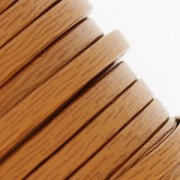 Lacet cuir double foulonné 5 mm Marron clair x 50cm