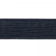 Lacet cuir double foulonné 10 mm Dark Navy Blue x 50cm