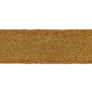 Lacet cuir double façon daim irisé 10 mm Golden x 50cm