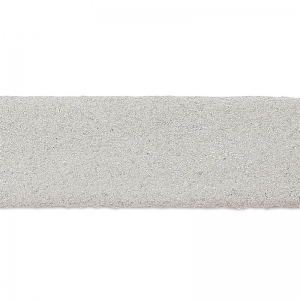 Lacet cuir double façon daim irisé 10 mm Silver x 50cm