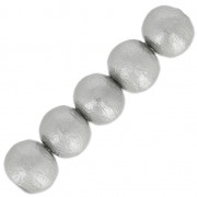 Cotton Pearls Miyuki  6 mm Grey x20