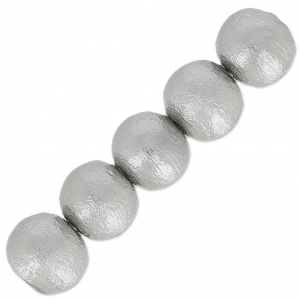 Cotton Pearls Miyuki  6 mm Grey x20